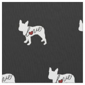 Tissu Amour de Boston Terrier (fermé)