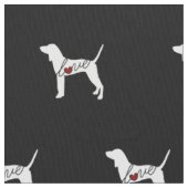 Tissu Amour de Coonhound (fermé)