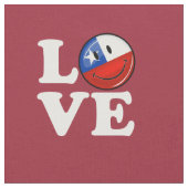 Tissu Amour de drapeau chilien de sourire du Chili (Fermer)