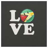 Tissu Amour de drapeau guyanais de sourire de la Guyane (Fermer)