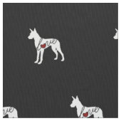 Tissu Amour de great dane (fermé)