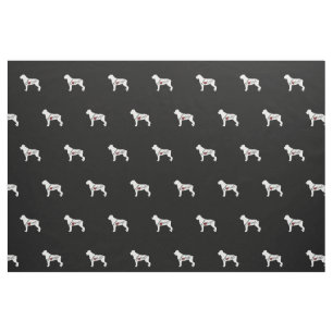 Tissu Amour de rottweiler (Rottie)
