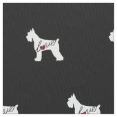 Tissu Amour de Schnauzer (Schnauzer géant) (fermé)