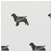 Tissu Amour de springer spaniel (fermé)