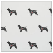 Tissu Amour de springer spaniel (Échantillon)