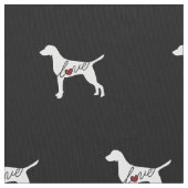 Tissu Amour de Vizsla (fermé)