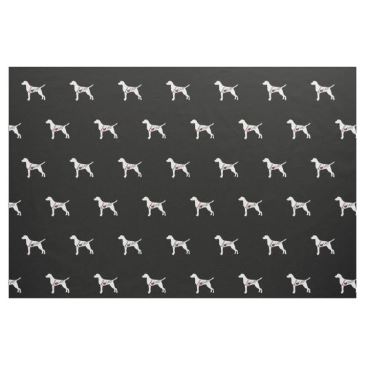 Tissu Amour de Vizsla (Fat Quarter)
