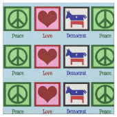 Tissu Amour Démocrate de paix (Fermer)