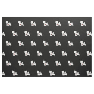 Tissu Amour des montagnes occidental de Terrier (Westie)
