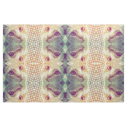 Tissu Amour et Dévotion - Motif Portrait de chat (Fat Quarter)