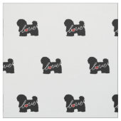 Tissu Amour maltais/Havanese (Échantillon)