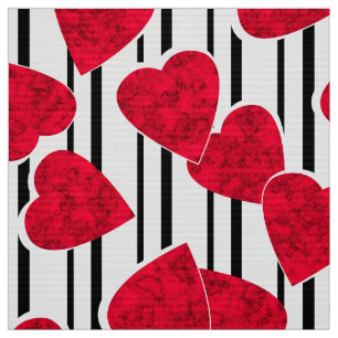 Tissu Amour, mariage, Saint Valentin