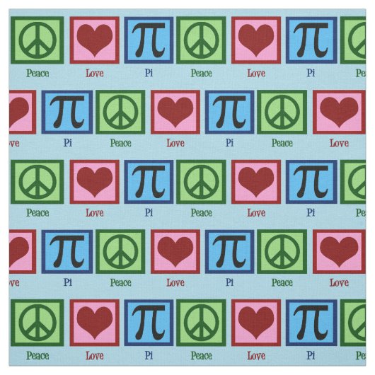 Tissu Amour pi de paix (Échantillon)