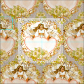 Tissu Amour Véritable Ange Chrétien (Carreau)