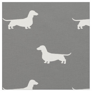 Tissu Amoureux des chiens de saucisse du motif de