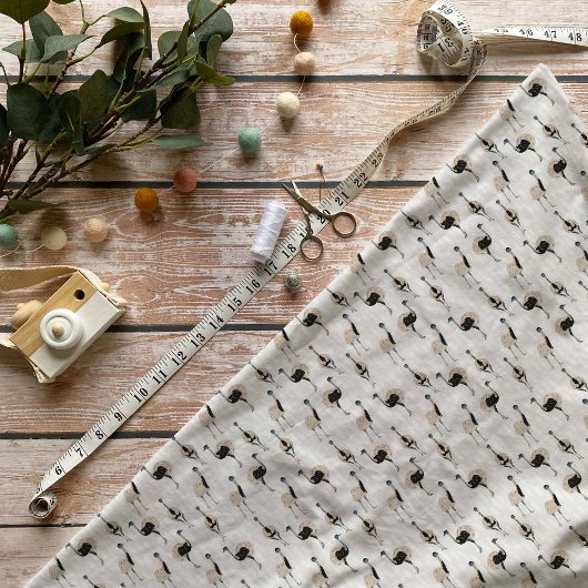 Tissu Amoureux des oiseaux d'Emus