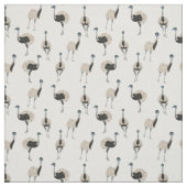 Tissu Amoureux des oiseaux d'Emus (Échantillon)