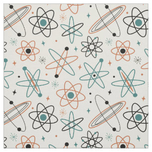 Tissu Amusant Espace atomique âge Motif du milieu du siè