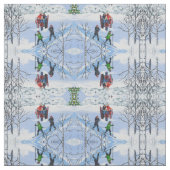 Tissu Amusants dans la neige de Noël (Échantillon)