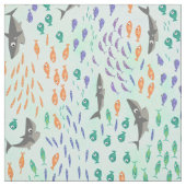 Tissu Amusement de requin (Échantillon)