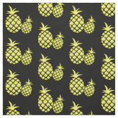 Tissu Ananas noir et jaune (Échantillon)