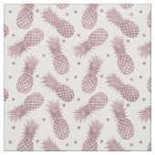 Tissu Ananas roses d'or (Échantillon)