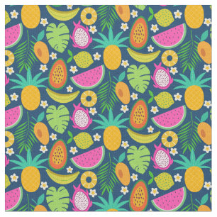 Tissu Ananas tropical Banana