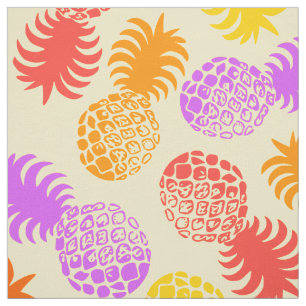 Tissu Ananas tropical de Momona Hawaiian
