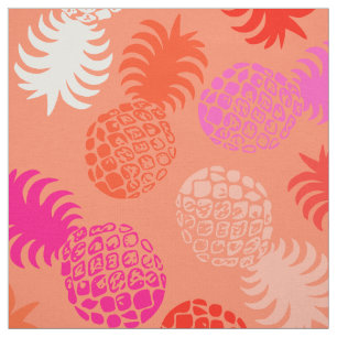 Tissu Ananas tropical hawaïen de Momona