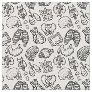 Tissu Anatomie humaine Bizarre Science Bio Skull Hallowe