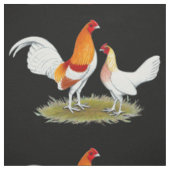 Tissu Ancien jeu anglais Bantam : Red Pyle (Échantillon)