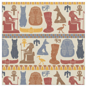 Tissu Ancienne Egypte Collage de graphismes égyptiens