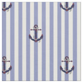 Tissu Ancrage/corde marine avec bande bleue (Fermer)