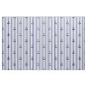 Tissu Ancrage/corde marine avec bande bleue (Fat Quarter)