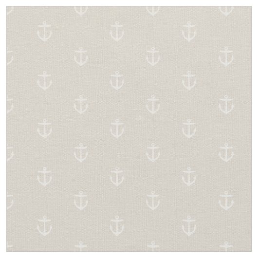 Tissu Ancre beige lin (Fermer)