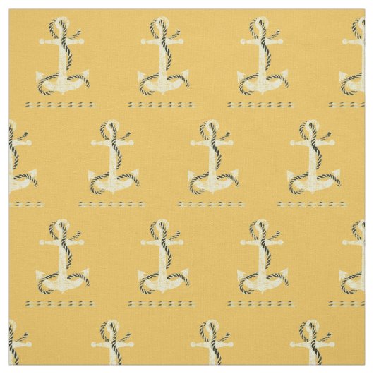 Tissu Ancre désespérée Jaune DADB (Échantillon)