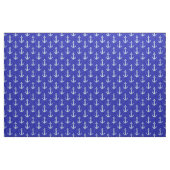 Tissu Ancre nautique sur bleu (Fat Quarter)