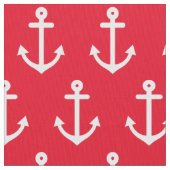 Tissu Ancres rouges nautiques (fermé)