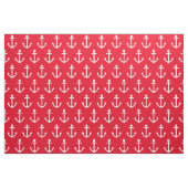 Tissu Ancres rouges nautiques (Fat Quarter)