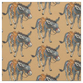 Tissu âne avec selle (Échantillon)