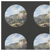 Tissu Âne et moutons (Fermer)