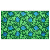 Tissu Anémone de William Morris, vert vert et bleu (Fat Quarter)