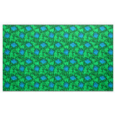 Tissu Anémone de William Morris, vert vert et bleu (Yard)