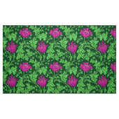 Tissu Anémone de William Morris, vert vert et fuchsia (Fat Quarter)