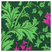 Tissu Anémone de William Morris, vert vert et fuchsia (Fermer)