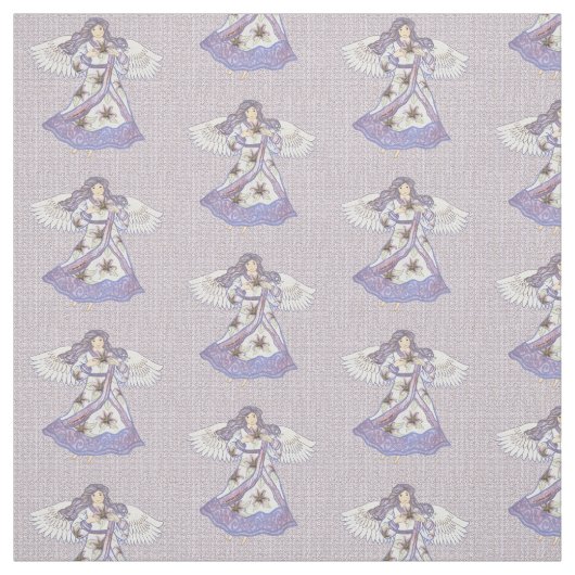 Tissu Ange à fleurs de lilly (Échantillon)