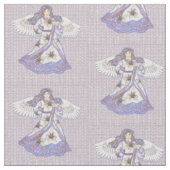 Tissu ange de fleur de lys chrétien (Fermer)