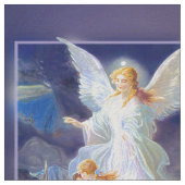 Tissu Ange gardien avec des enfants (Fermer)