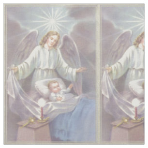 Tissu Ange gardien avec l'enfant