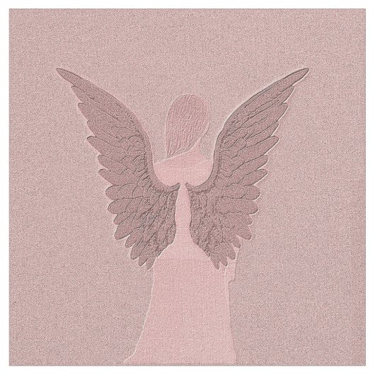 Tissu Ange gardien rose (Fermer)